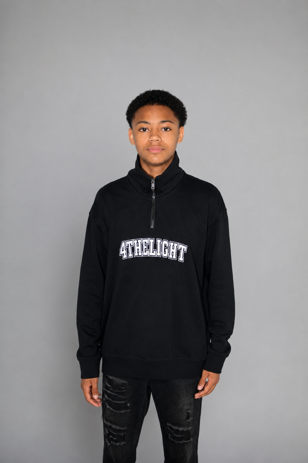 4THELIGHT 1/4 Zip Sweater